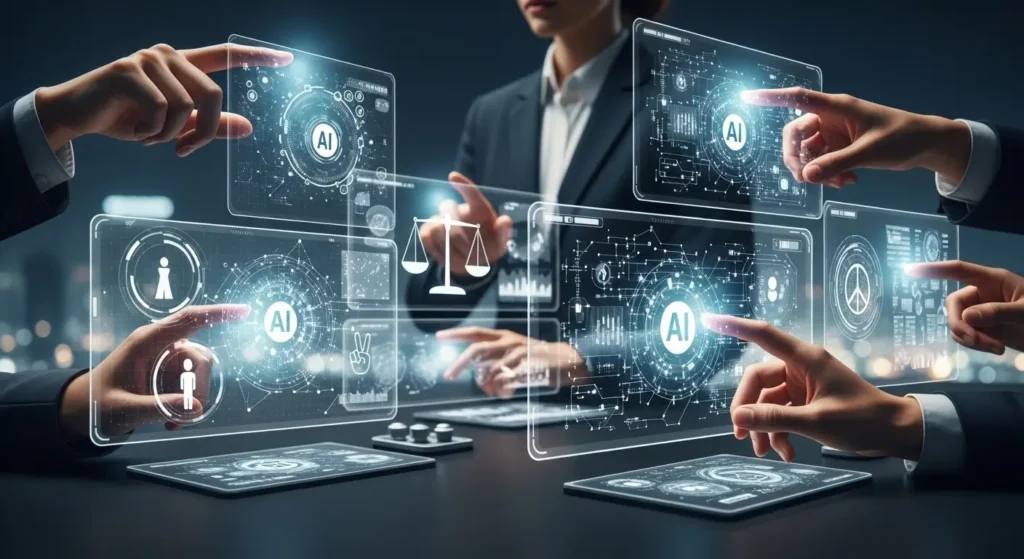 Human oversight and governance controlling artificial intelligence systems and decision making