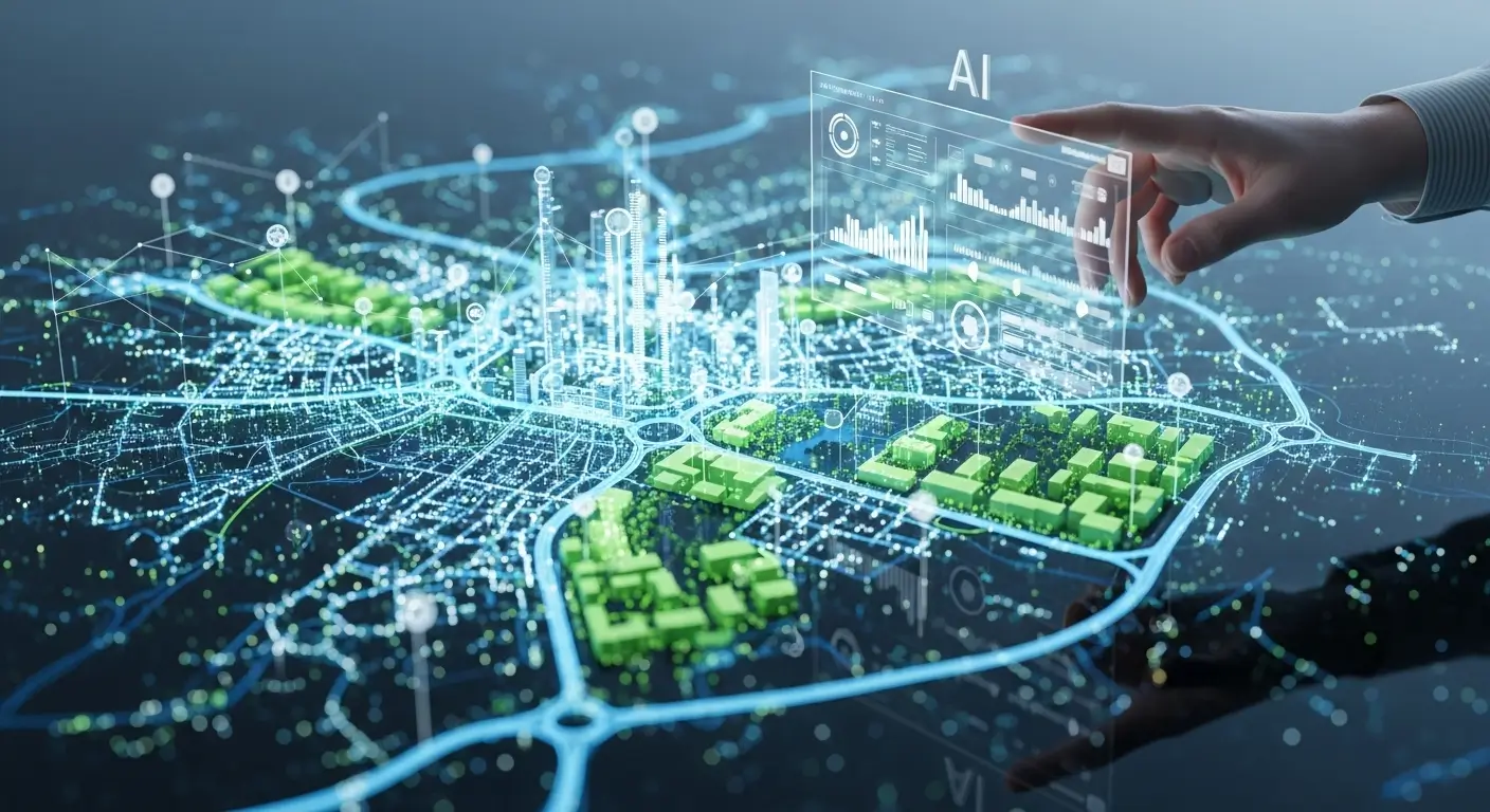 AI for urban planning using data-driven systems to optimize city infrastructure and decision making